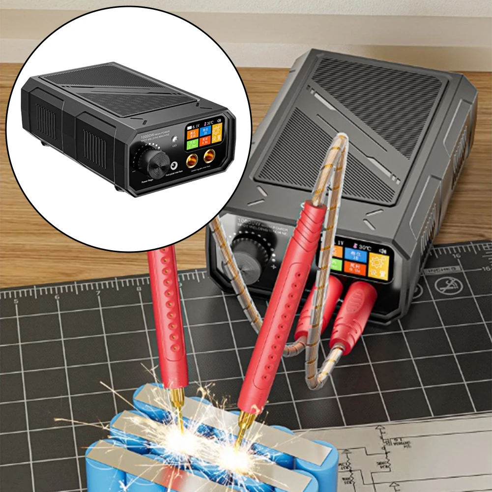NO As Shown 10000W Spot Welder Welding Machine Manual Mode Current Overcharge Protection Compact Portable Design