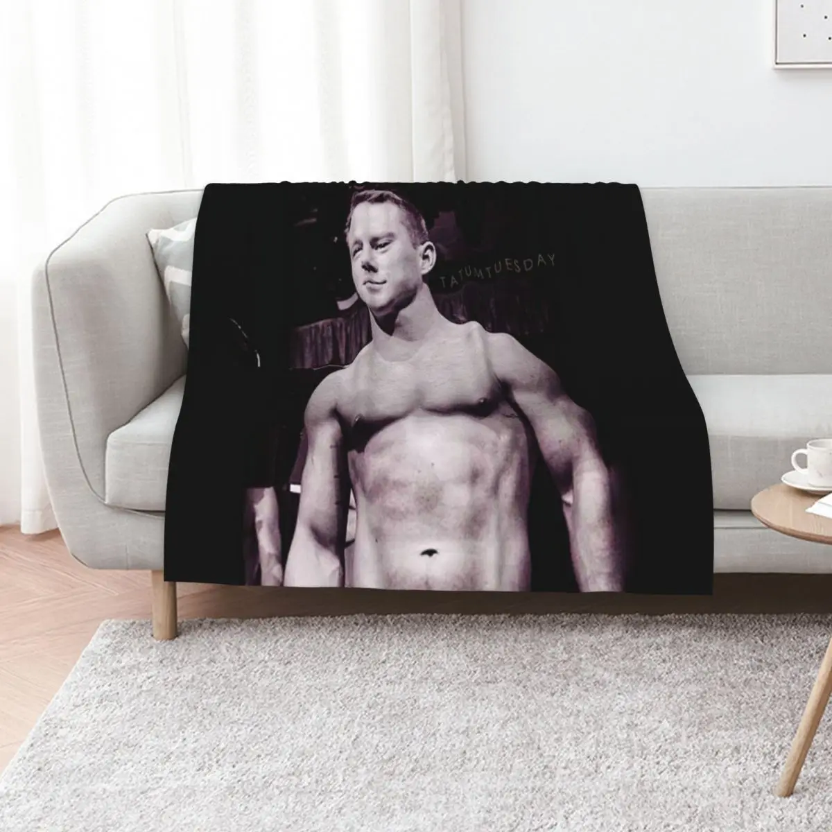 

channing tatum Throw Blanket Retros Beach Soft Beds Luxury Thicken Blankets