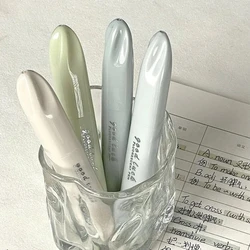 4Pcs Morandi Series Gradient Color Highlighters Two Heads Marker Scrapbook Notebook Keys Highlight Pens Cute Girl's Stationery