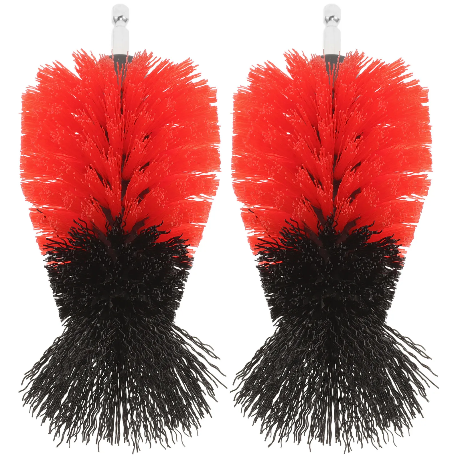2Pcs Drill Brush Attachment Multi-Functional Scrub Brush Set for Electric Tool Cleaning Polishing Power Drill Cleaning