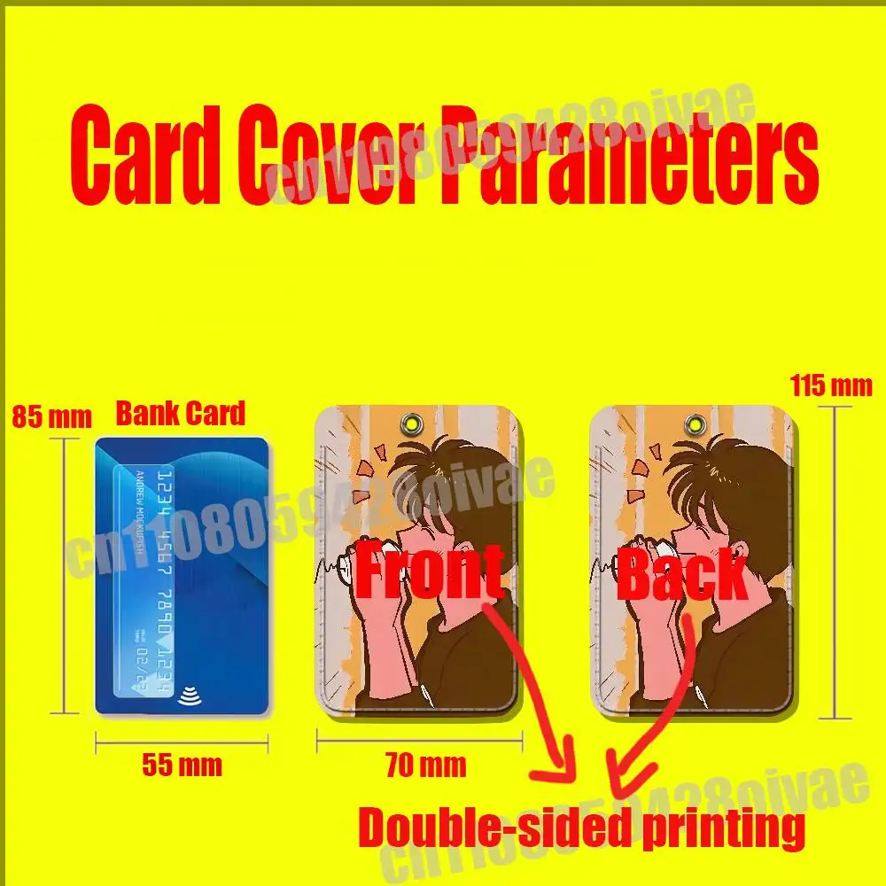 Banana Fish Ash Lynx Eiji Okumura Klipsy na identyfikator Karty kredytowe Bankowe Karty dostępu Karty wodne Etui Ozdobne Torba Brelok