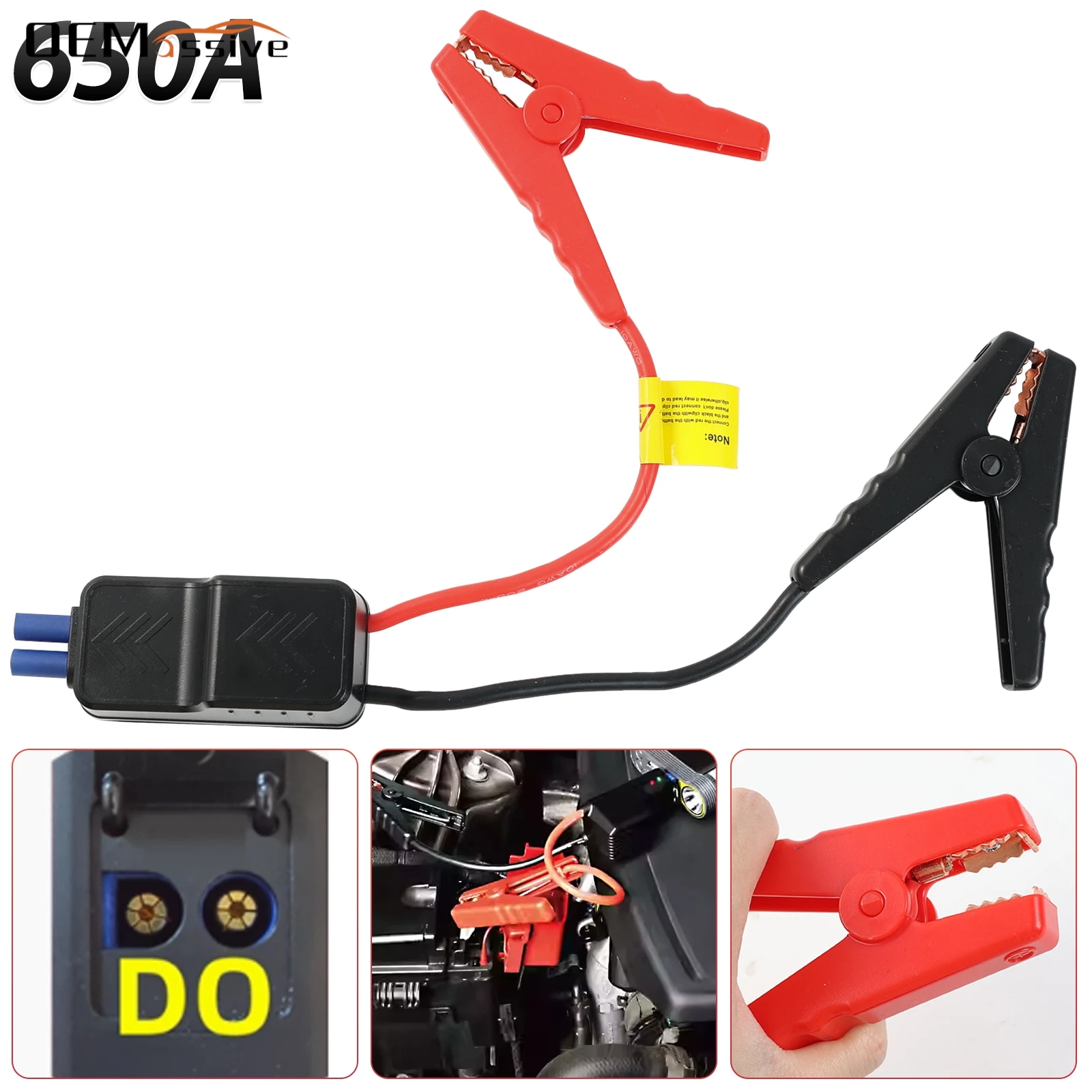 

1x 12 В Smart EC5 Разъем Усилительные кабели Автомобильный багажник Аварийный автомобильный аккумулятор Зажимы для перемычки стартера Зажимы для проводов Инструменты