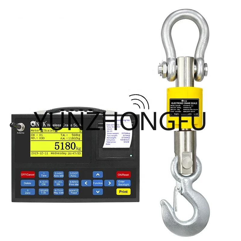 Crane Scale 5000kg Digital Hanging Scale For Industrial Handheld Remote Control