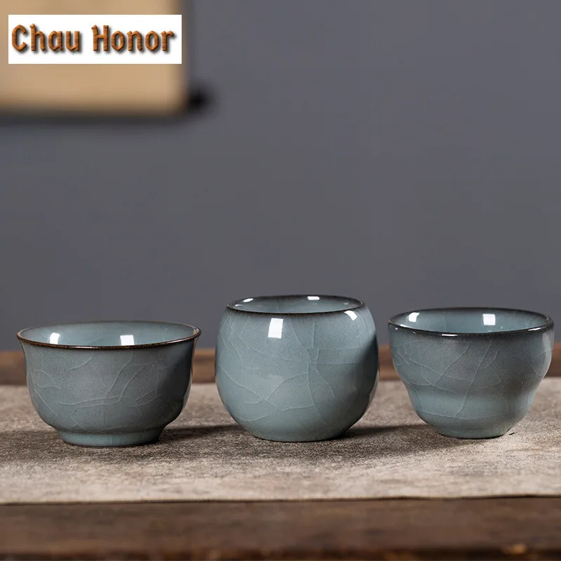 

Longquan Celadon Master Cup Personal Single Ice Crack Kung Fu Tea Ceramic Household Brewing Bowl