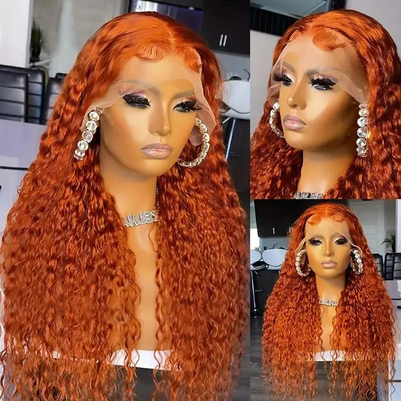 

Europe beautiful woman wig, African small curly fluffy wig long curly wig wigs orange