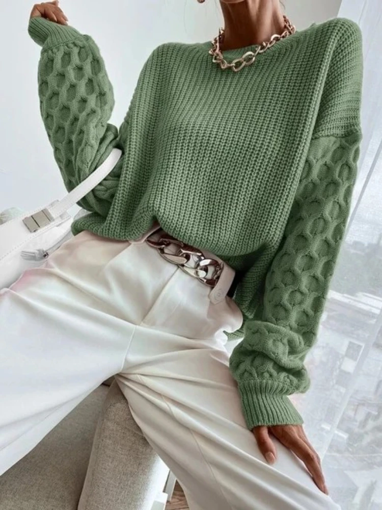 Ladies Sweater Winter New Knitwear Long Sleeve Top Women Sweaters Jumpers Warm Oversized Pullovers Female Clothing