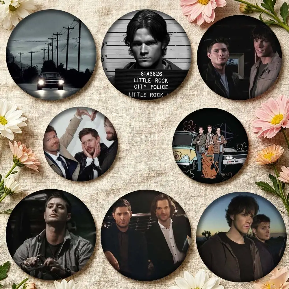 

Supernatural tv show 25mm 32mm 44mm 58mm 75mm Brooches Badges Pins for Accessories Gift