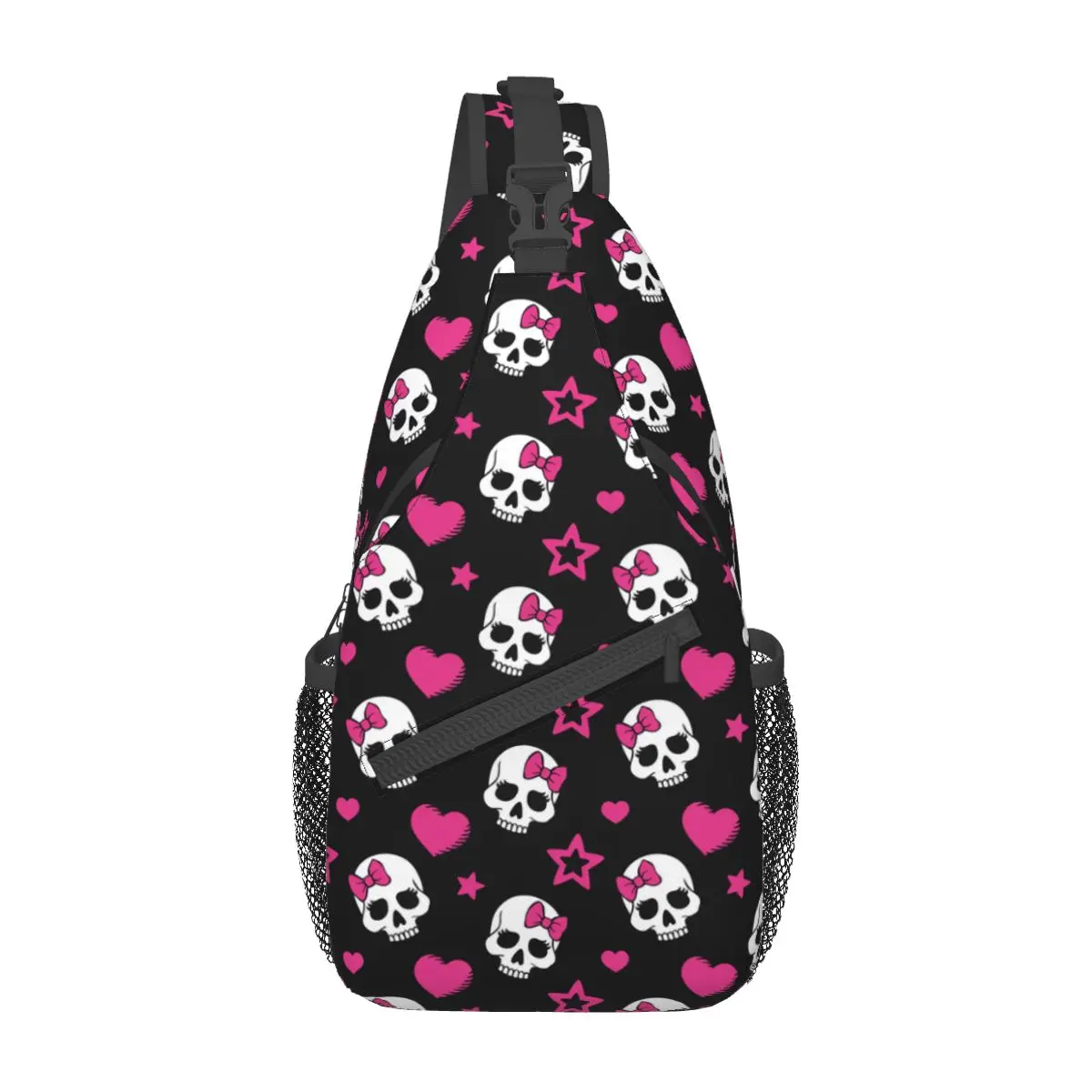 Cool Skull Sling Tassen Borst Crossbody Schouder Rugzak Reizen Wandelen Daypacks Mannen Vrouwen Tas