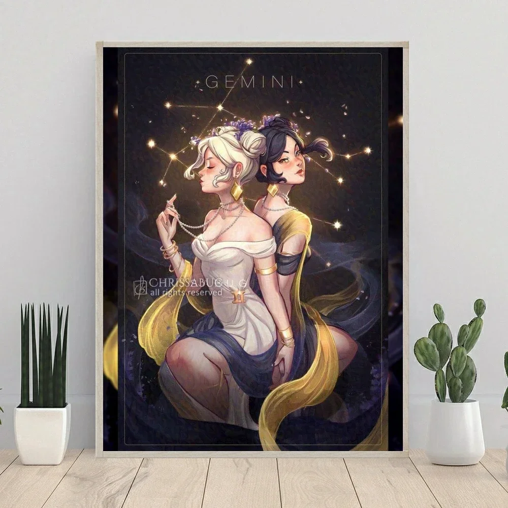 Goddess Zodiac Sign Fairy Dust Diamond Painting Mosaic Fantasy Embroidery Cross Stitch Picture Handicrafts Home Decor Gifts