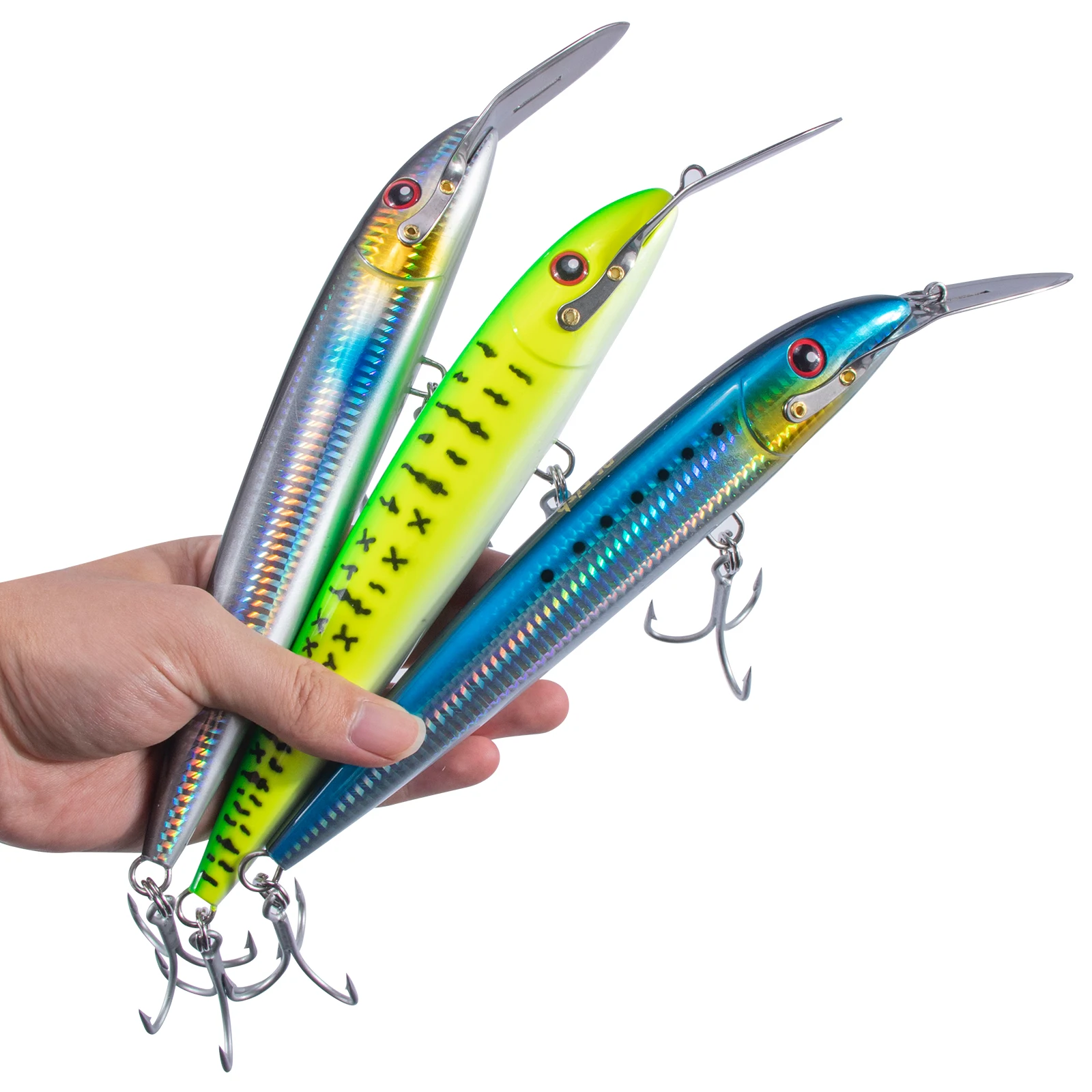 Señuelo Jerkbait para Lucio – Cebo Duro Trolling Agua Salada - imagen 4
