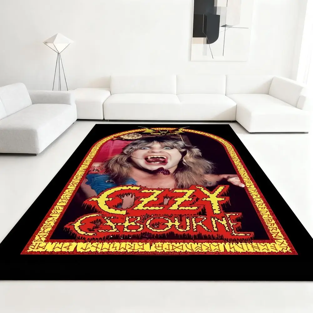 

cool O-Ozzy Osbournes Floor Mat Soft Thickened Absorbent Non-Slip Bedroom Living Room Door Mat Home Decor Flannel Rugs