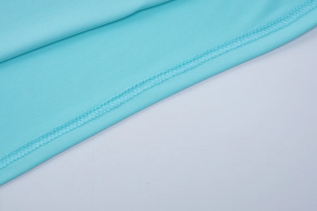 Mintgrünes U-Ausschnitt-Top mit Krawatte und Midi-Rock-Set, Dehnbares Figurbetontes Crop-Top mit Gedrehtem Unregelmäßigem Rock, Zweiteiliges Outfit – Detail 15