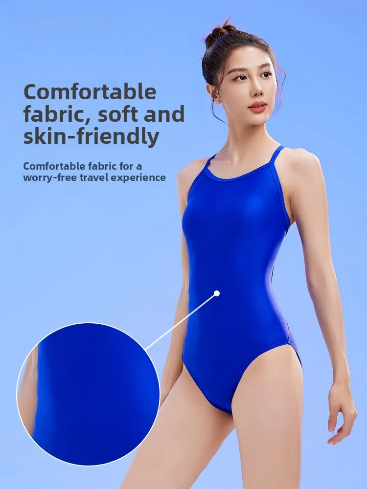 Zoke Profional Speed Swimming Suit Women's Triangular One-Piece Swimsuit Slimming Design No Sve Cetitive Swimwear