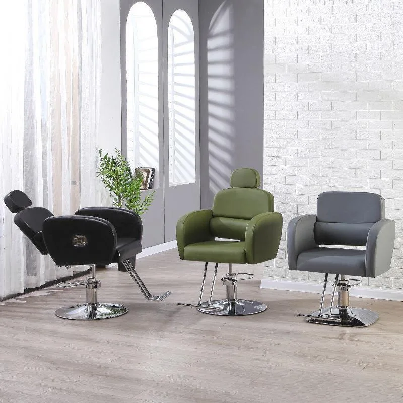 Professional Barber Chairs Aesthetic Reclining Hairdressing Chairs Stylist Backrest Sillas Barberia Barber Equipment MQ50BC