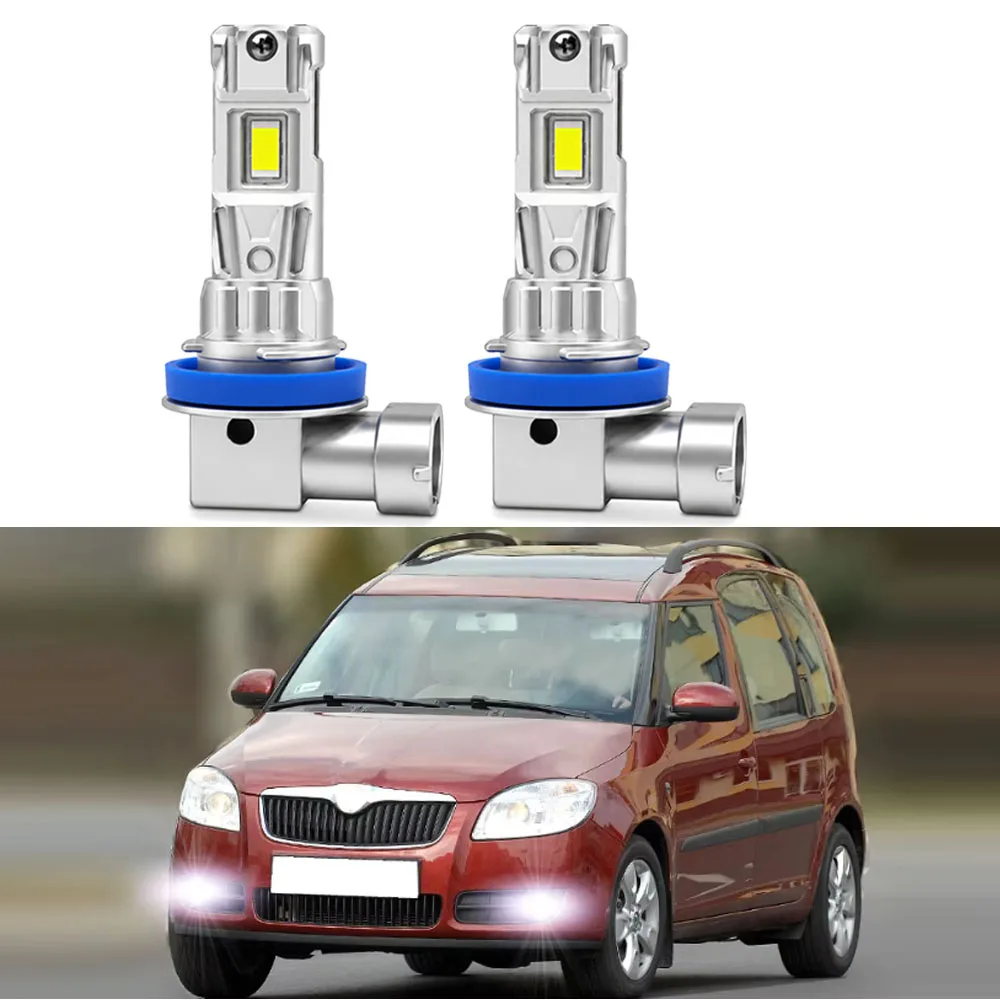 

2Pcs LED Fog Lamp Bulbs For Skoda Roomster 5J 2006-2015 White Fog Lamp Canbus