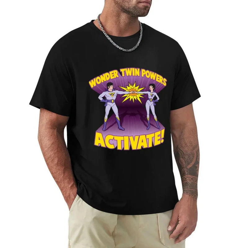 humor fashion t shirt Wonder Twins T-ShirtWonder Twin Powers Activate T-Shirt humor t shirt t-shirt new edition brand t shirt