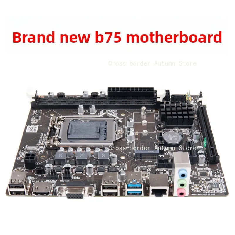 Nueva Placa Base de Escritorio B75, Socket LGA 1155, Compatible con CPU I3 I5 I7 E3, con Interfaz SATA 3.0