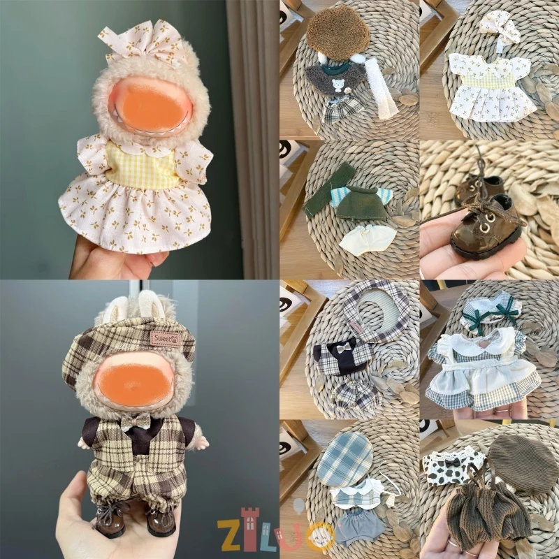 

Одежда для куклы LaLabubu 17 см, милая кукольная одежда, юбка, повседневный костюм, одежда для кукол 1/8, игрушки, аксессуары для кукол, игрушки для детей
