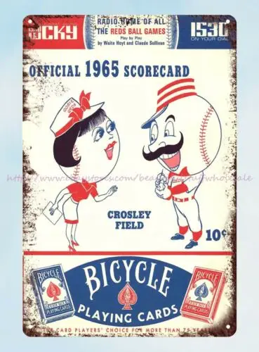 best garage ideas 1965 Scorecard Scorebook tin sign