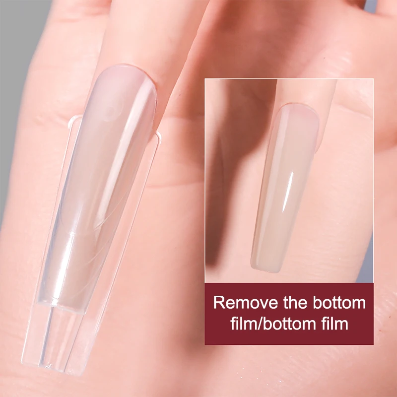 Sandwich dubbele nagelvormen 240 stuks 14 maat snelle extensies-dubbele vormen T-vormige ellips manicure vormen bovenste mal onderste mal 3D