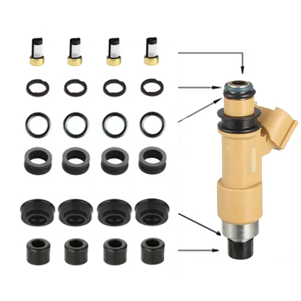 Kit de reparación de inyectores de 4 juegos para 6 inyectores para Subaru Tribeca EZ30/EZ36 16611-AA660