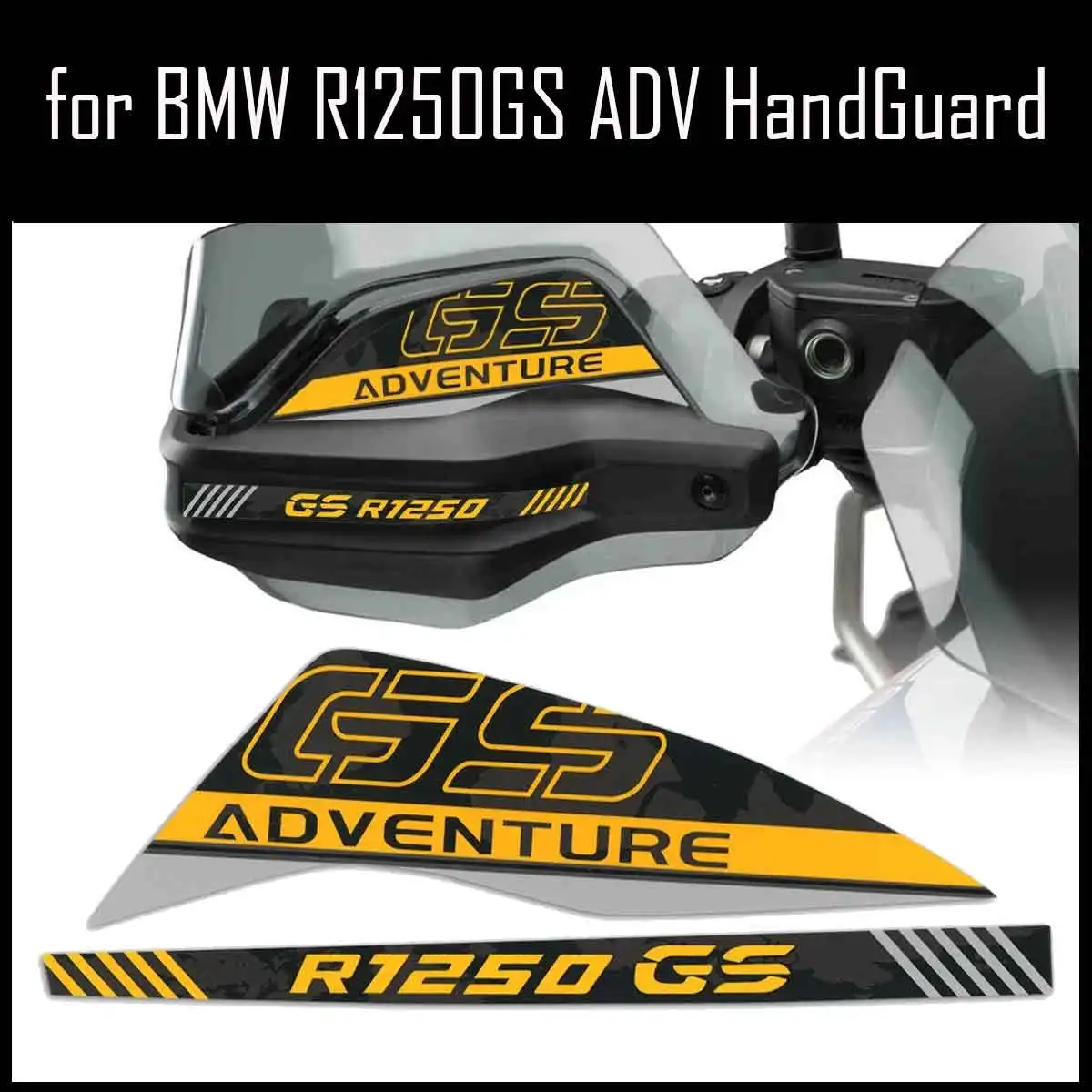 

Наклейки для защиты рук мотоцикла, аксессуары для BMW R1250GS ADV R 1200GS Adventure XR F850/750/650GS 40 лет, тройной черный