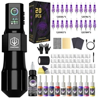 Kit de tatuaje LASTJUDG, Kit de pluma de tatuaje de alta potencia para maquillaje permanente, Kit de máquina de tatuaje, fuente de alimentación de tatuaje caliente, Kit de pistola de tatuaje