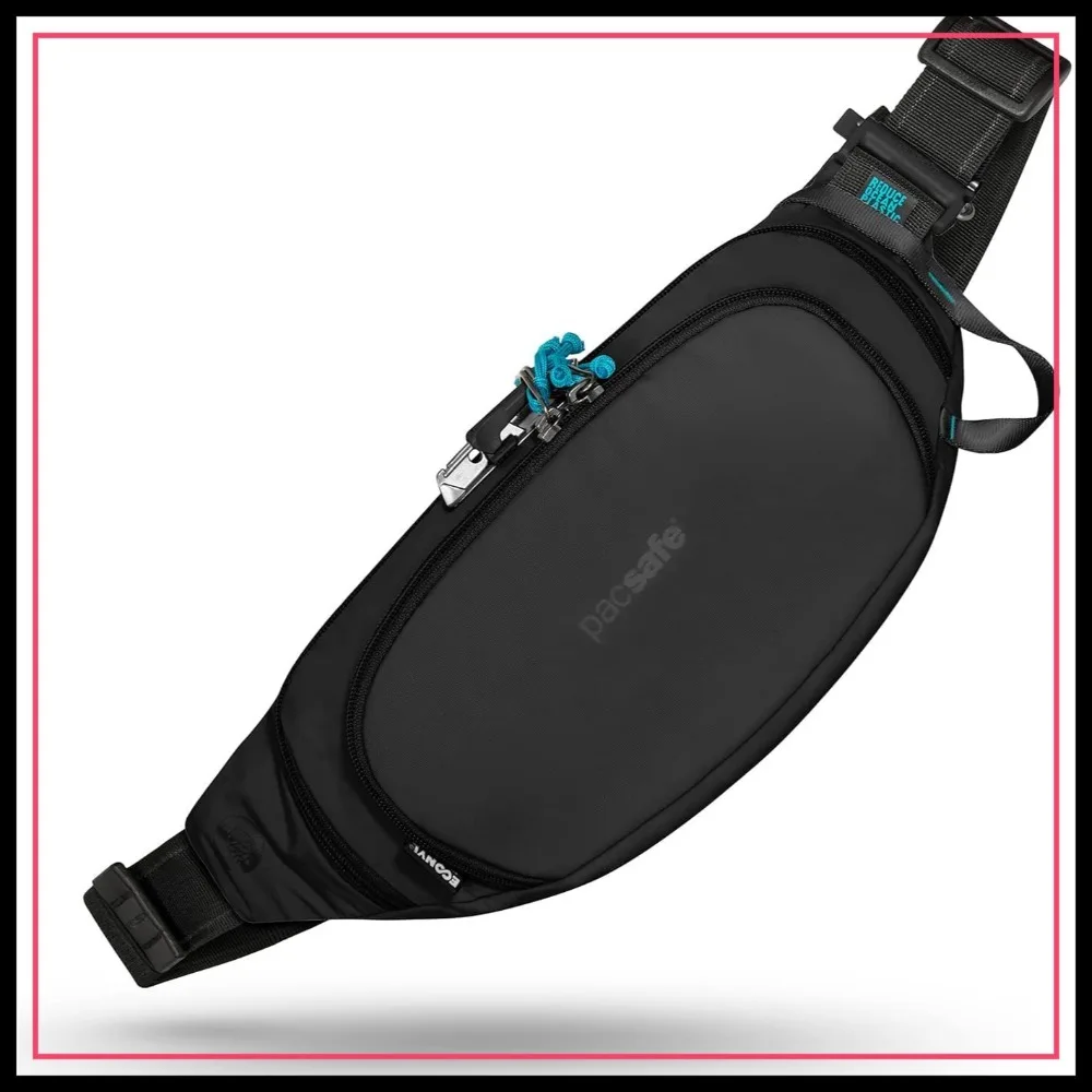 

Eco Anti Theft Waist Pack - Secure & Lightweight Travel Belt Bag