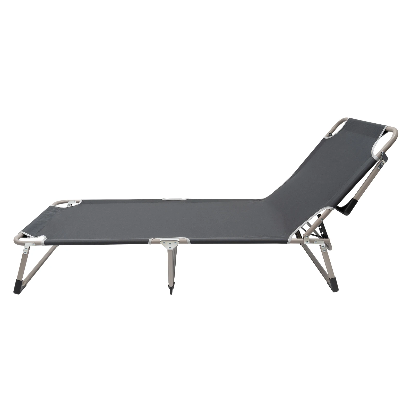 

Camping Roll-Away Bed Grey Skin-Friendly and Comfortable Fabric Tough and Tear-Resistant