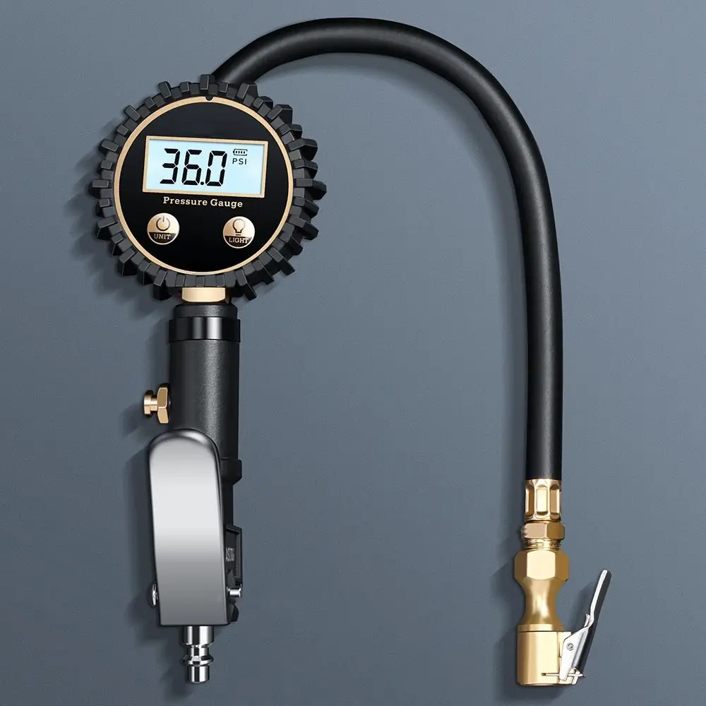 

NEW 250 PSI Air Chuck Digital Tire Pressure Gauge 0.1 Display Resolution Compressor Accessories Auto Tire Inflator