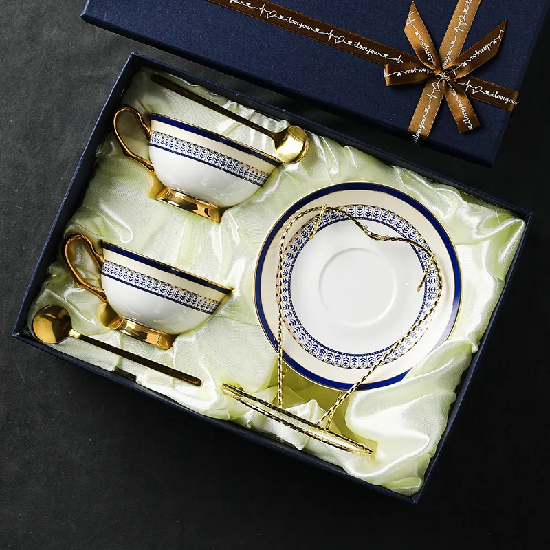 Ceramic Coffee Cup Women's High Beauty Cup British Light Luxury Afternoon Tea Set Exquisite European Advanced Set Gift Box