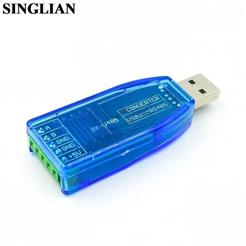 Industrial USB To RS485 Communication Module Bidirectional Half Duplex Serial Port Line Converter TVS Protection CH340 Chip