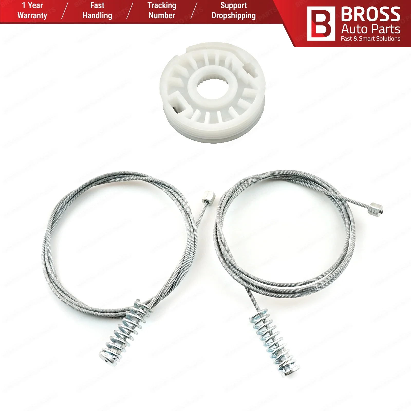 Bross BWR5221 Kit di riparazione alzacristalli posteriore sinistro o destro 834702 y000, 834022 y000 per Hyundai IX35 MK2 LM EL ELH 2009-2015