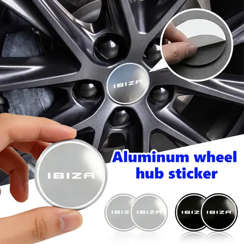 4pcs 56mm Car Aluminum Logo Wheel Center Hub Cap Badge Sticker For Seat FR Cupra Leon Ibiza Exeo Alhambra Altea Tarraco Exeo