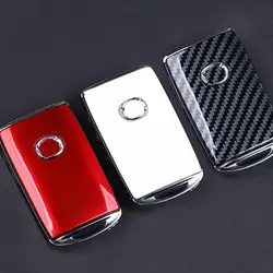 Car Key Fob Cover Replacement Carbon ABS Fiber Car Key Shell Cover for Mazda CX30 3 Axela BP 2020 2021 Accessories