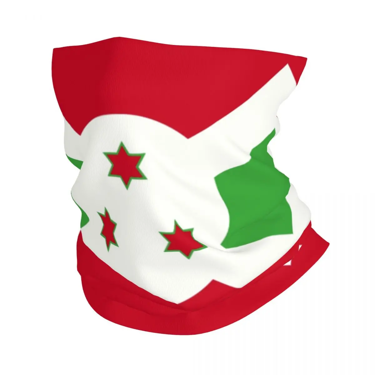 Flag Of Burundi Bandana Neck Warmer Men Women Winter Hiking Ski Scarf Gaiter Face Cover