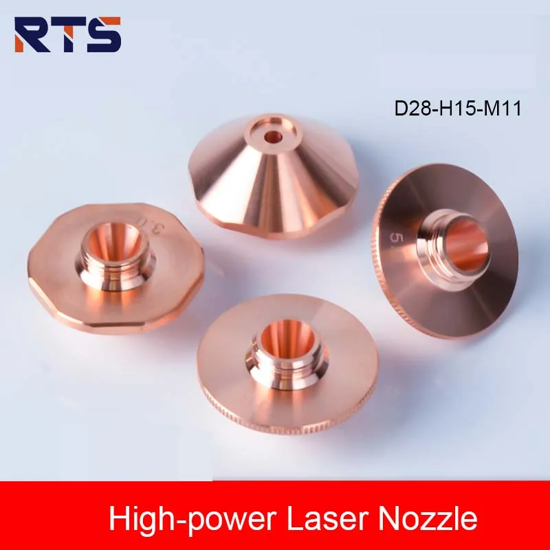 RTS 고속 폭풍 증폭 레이저 커팅 깍지, 고품질 구리 노즐, HANS WSX PENTA 컷 헤드, D28 M11 레이스 스타일, 10 개