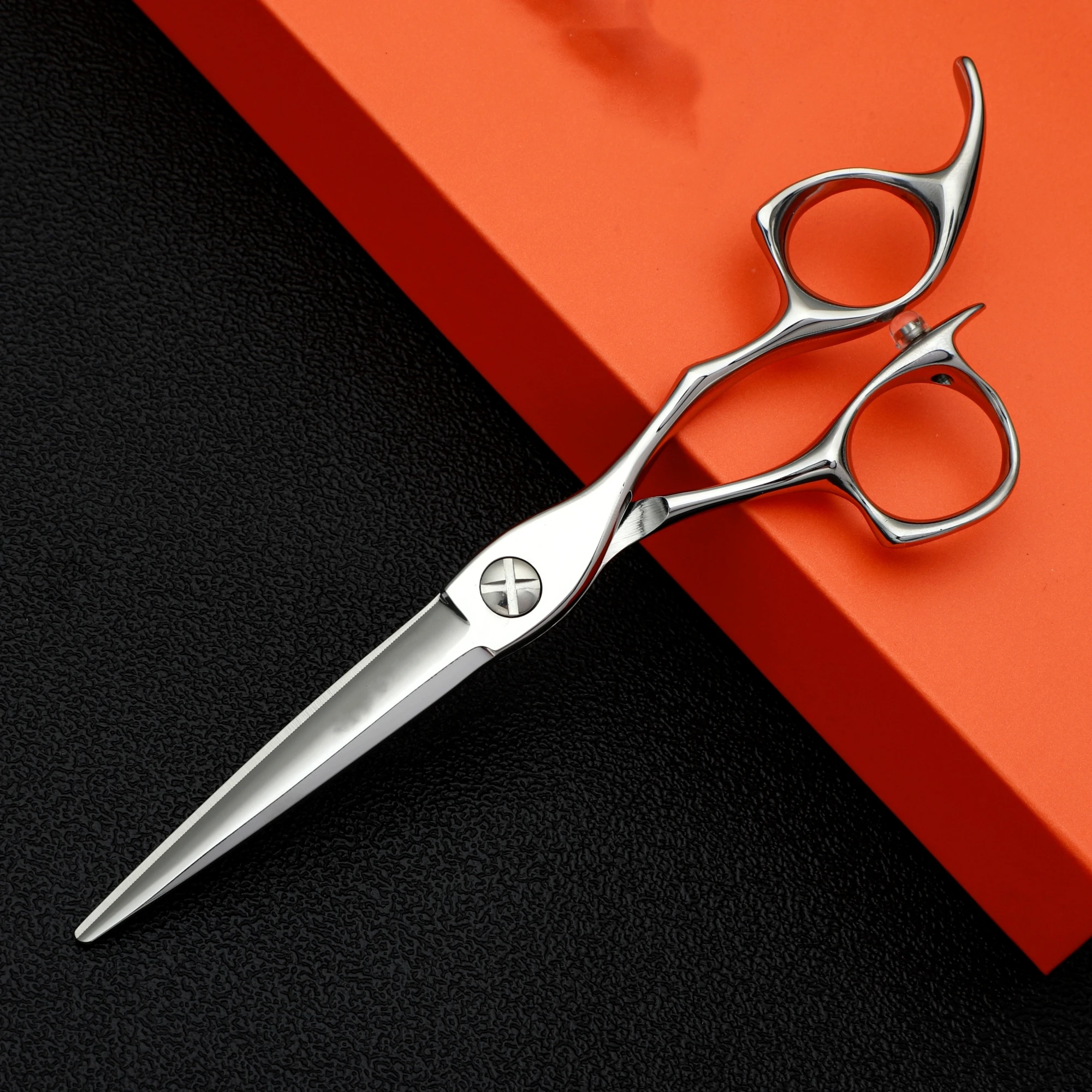 Professional laser wire Barber Scissors Thin hair scissors with reverse teeth Hairdressing Tools Accessories 440C 6-6.5-7inch