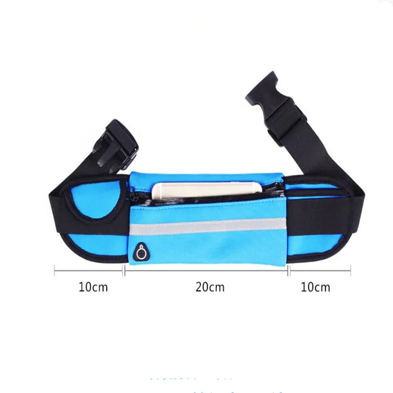 Riñonera para correr y montar al aire libre para hombre y mujer, bolsa para maratón, Fitness con botella de agua, impermeable, cinturón deportivo para teléfono