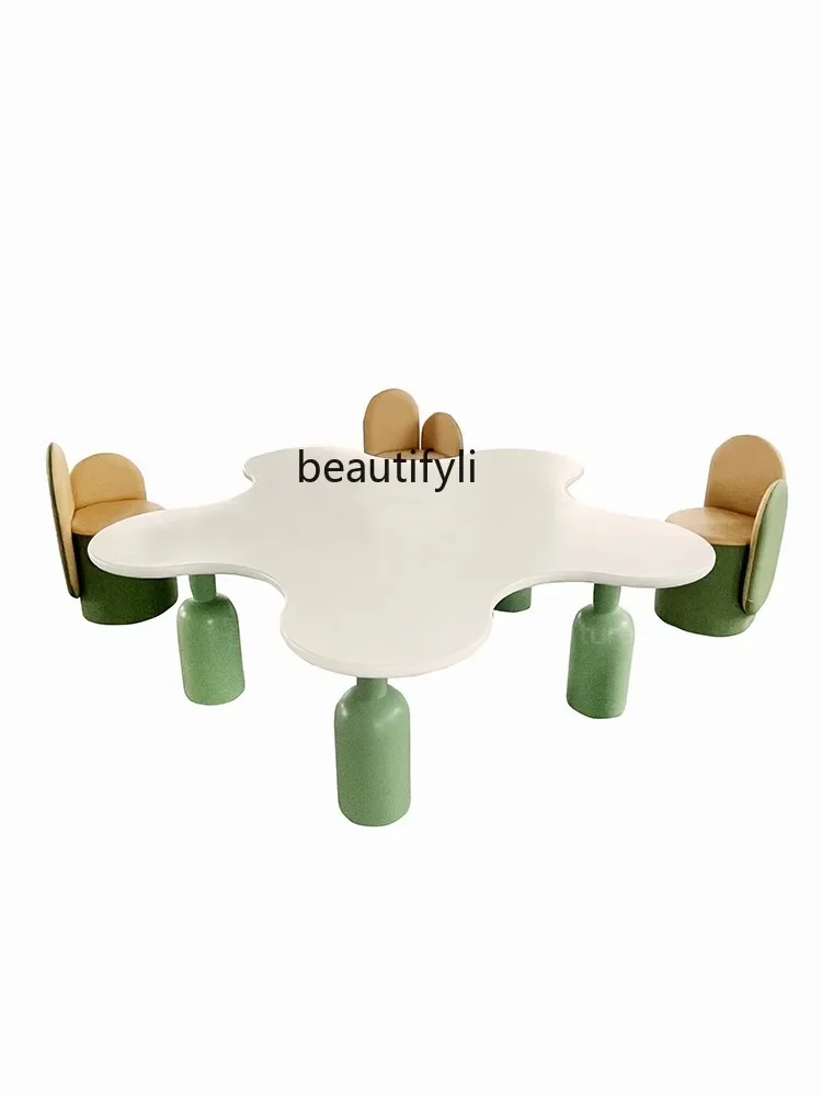 Petal Table Creative Handmade Table Toy Table Activity Center Furniture