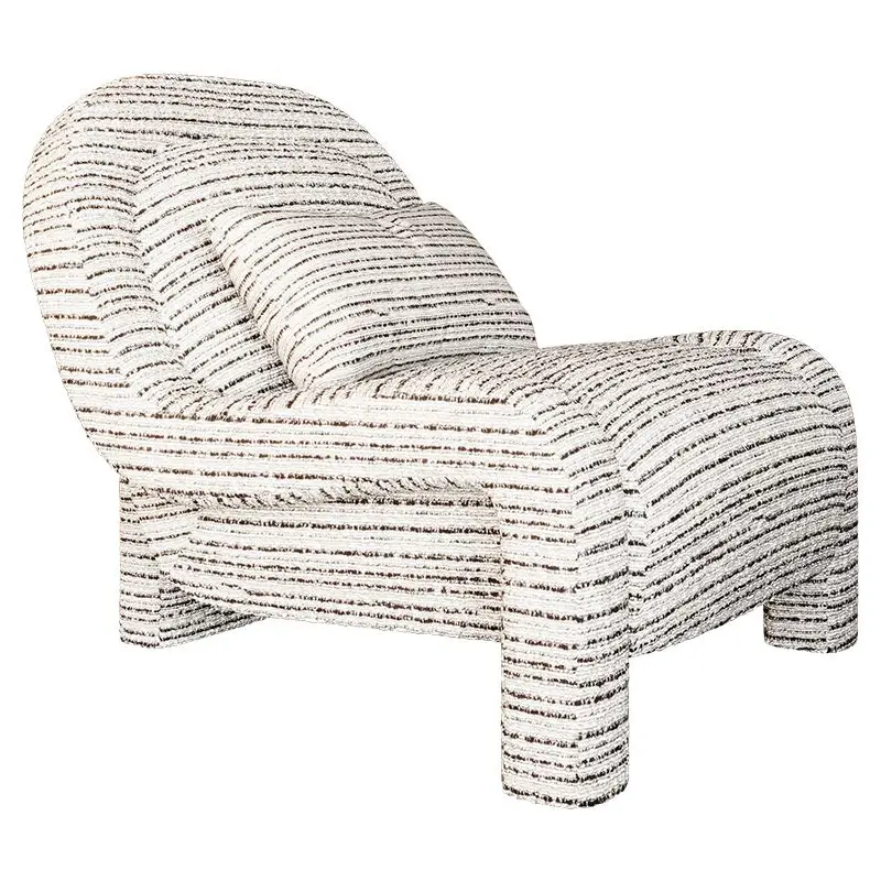 

Leisure chair imported cotton and linen fabrics, small apartment minimalist living room, single sofa chair study