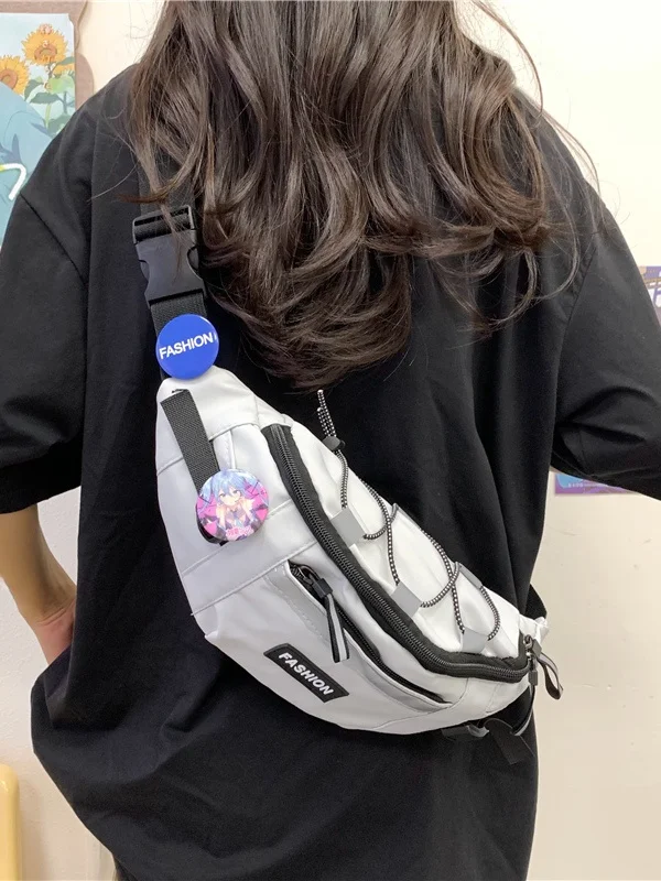 Casual Japanese Student Crossbody Bag - close-up view