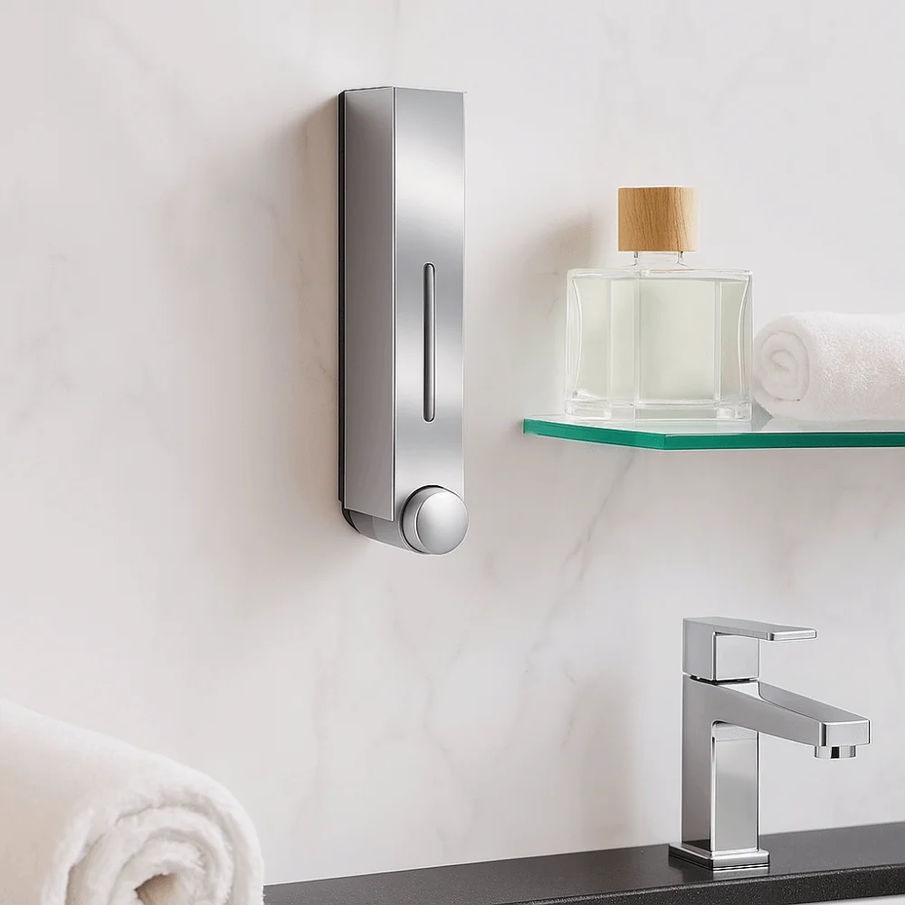 Press Design Shower Liquid Dispenser Plastic Moisture-proof Bathroom Soap Dispenser Waterproof Large Capacity