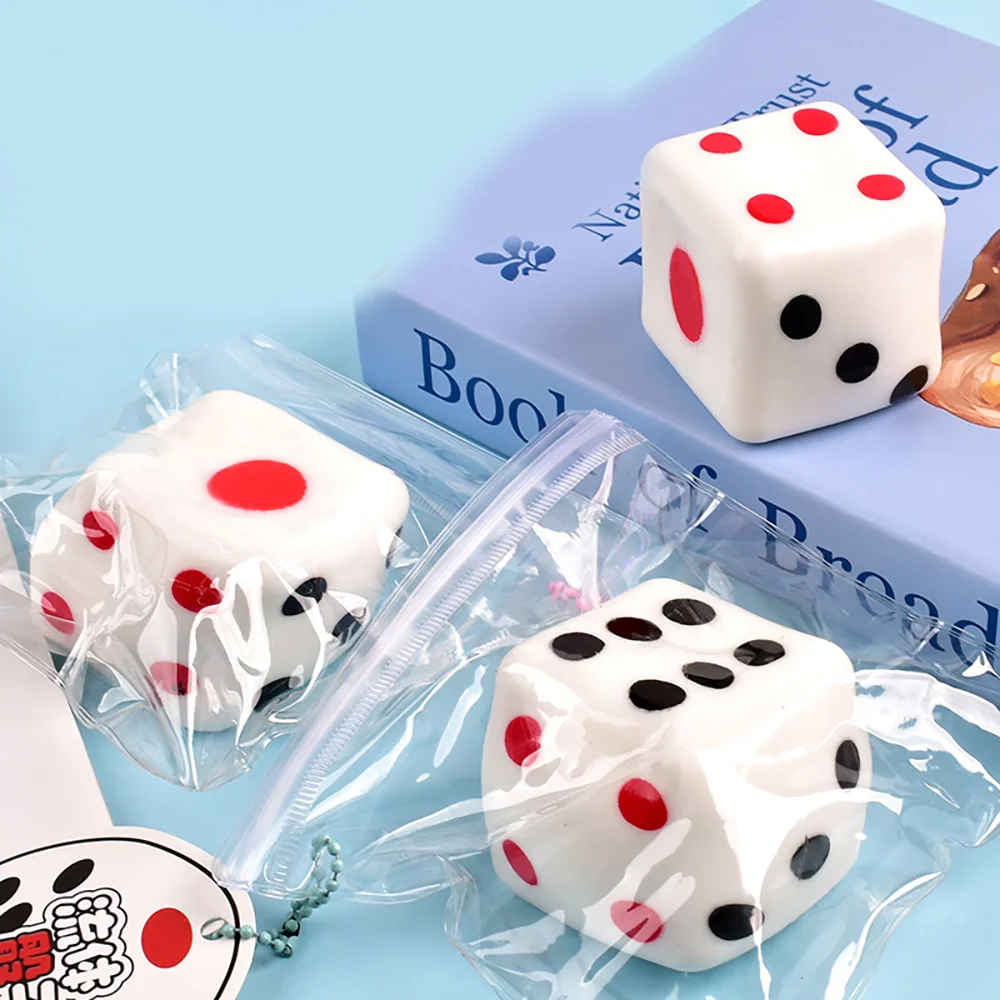 1pc Simulation Fluid Dice Soft Pinch To Relieve Daily Stress And Tension Slow Rebound Daily Children's Birthday Party Gifts Toy.
