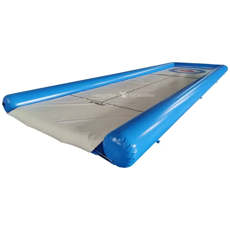 Inflatable Street Curling Game Team Building Curling Tournament Inflatable Street Skating Rink Curling Game Include 16