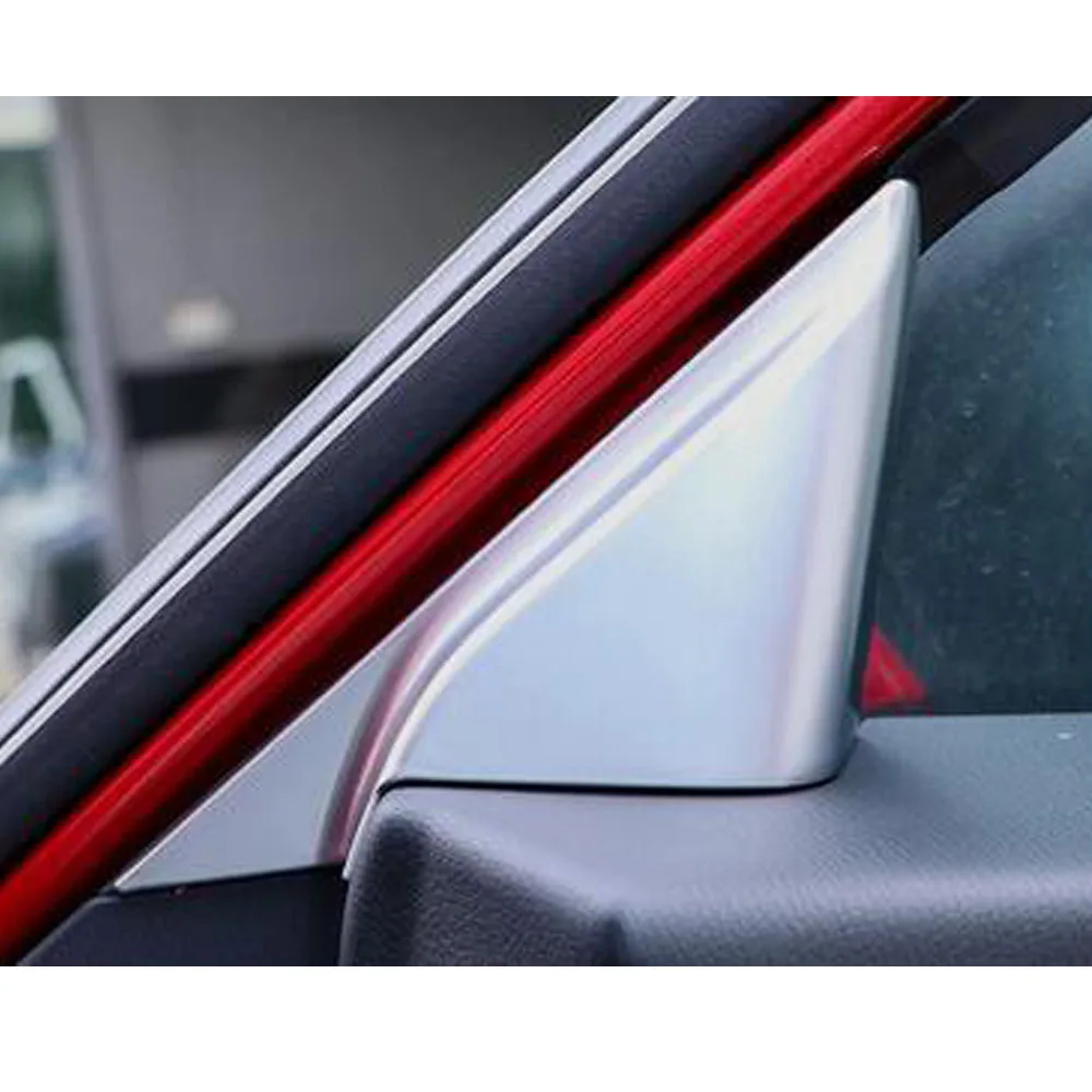 For Mazda 3 Axela M3 2014 2015 2016 2017 2018 2019 Stick Car A Column Audio Speak Window Windshield Side Triangle Trim 2pcs