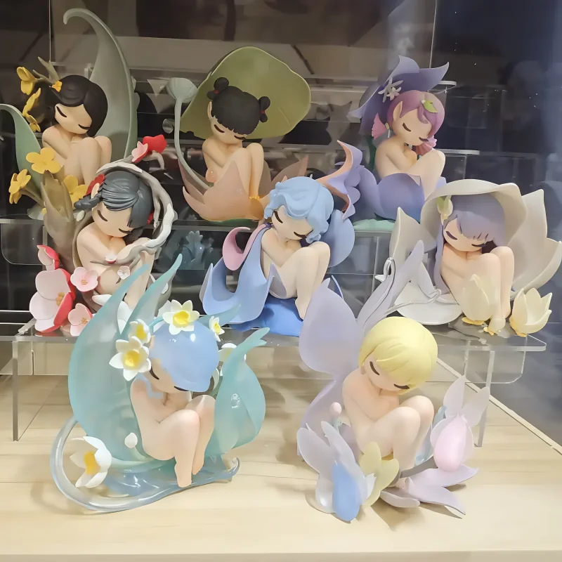 Hot Authentic Sleep Flower Elf Blind Box Mandala Magnolia Narcissus Plum Blossom Osmanthus Butterfly Orchid Beautiful Gift Car