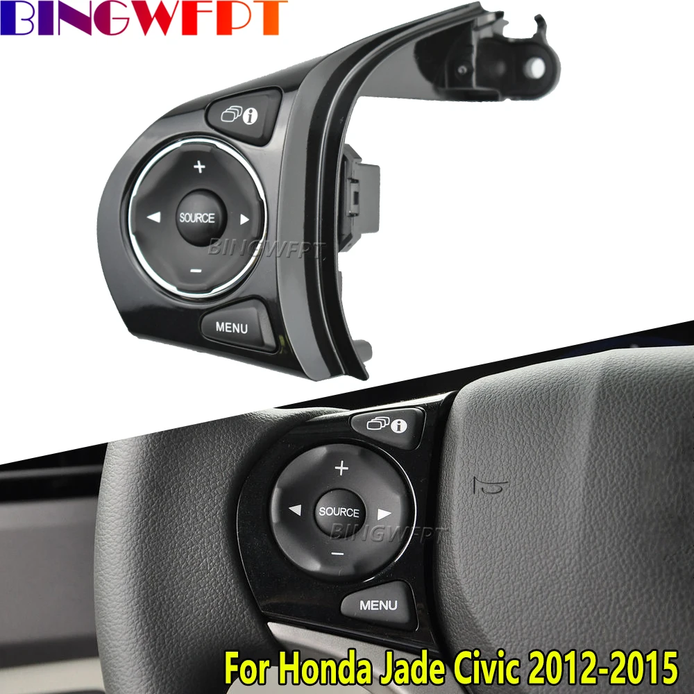 

Car Steering Wheel L/R Multimedia Volume Audio Adjust Cruise Control Switch For Honda Jade Civic 2012 2013 2014 2015