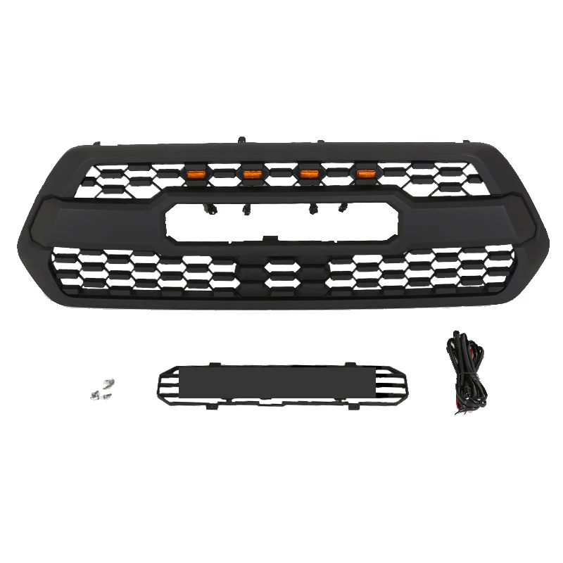 

1pcs Auto Front Grille Grill Vent Hole Retrofit Fit For Toyota Tacoma 2016-2019