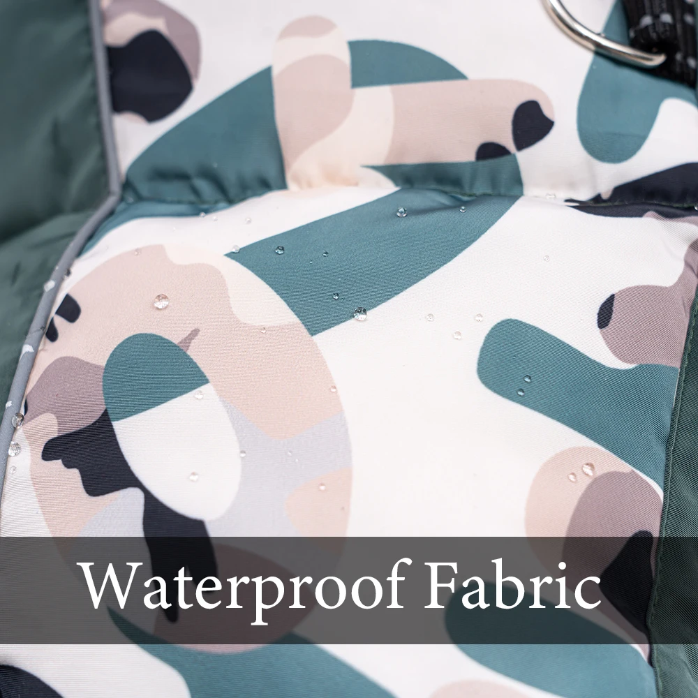 Winter Overalls for Dogs Super Thicken Warm Dog Coat Waterproof Snowsuit Full-Covered Belly Pet Clothes Jacekt for Medium Dogs
